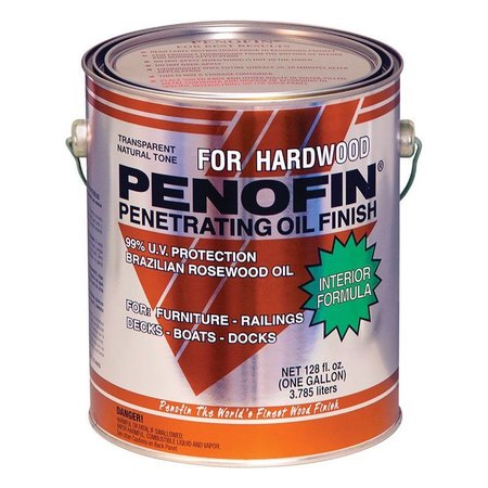 PENOFIN Transparent Natural Oil-Based Penetrating Hardwood Finish 1 gal F3IHWGA